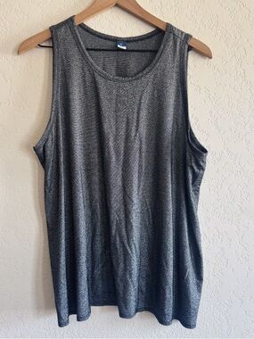 Old Navy | black sparkle silver tank top | XL